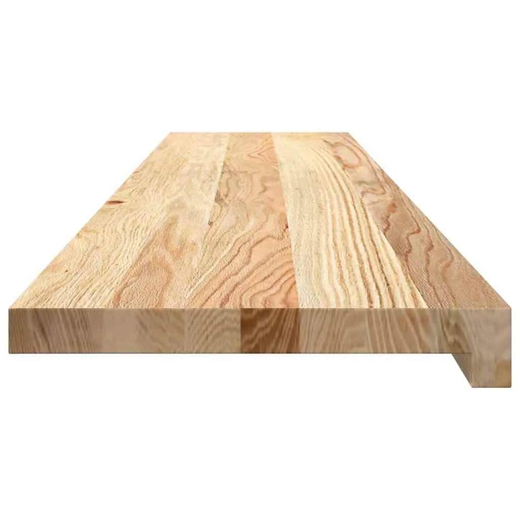 Window Sills Solid Oak Wood Untreated Natural 120x25x2 cm 2 Pcs