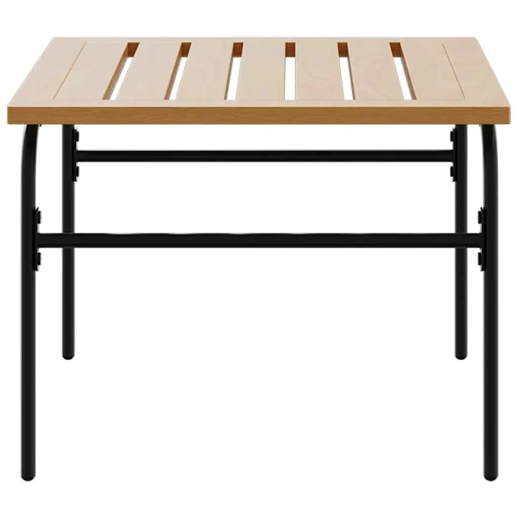 Garden Nest Coffee Tables 2 Pieces Powder-Coated Steel Brown Black Outdoor Furniture