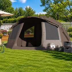 Fishing Tent 5-Person Grey Waterproof Camping Shelter Outdoor Sun Shade