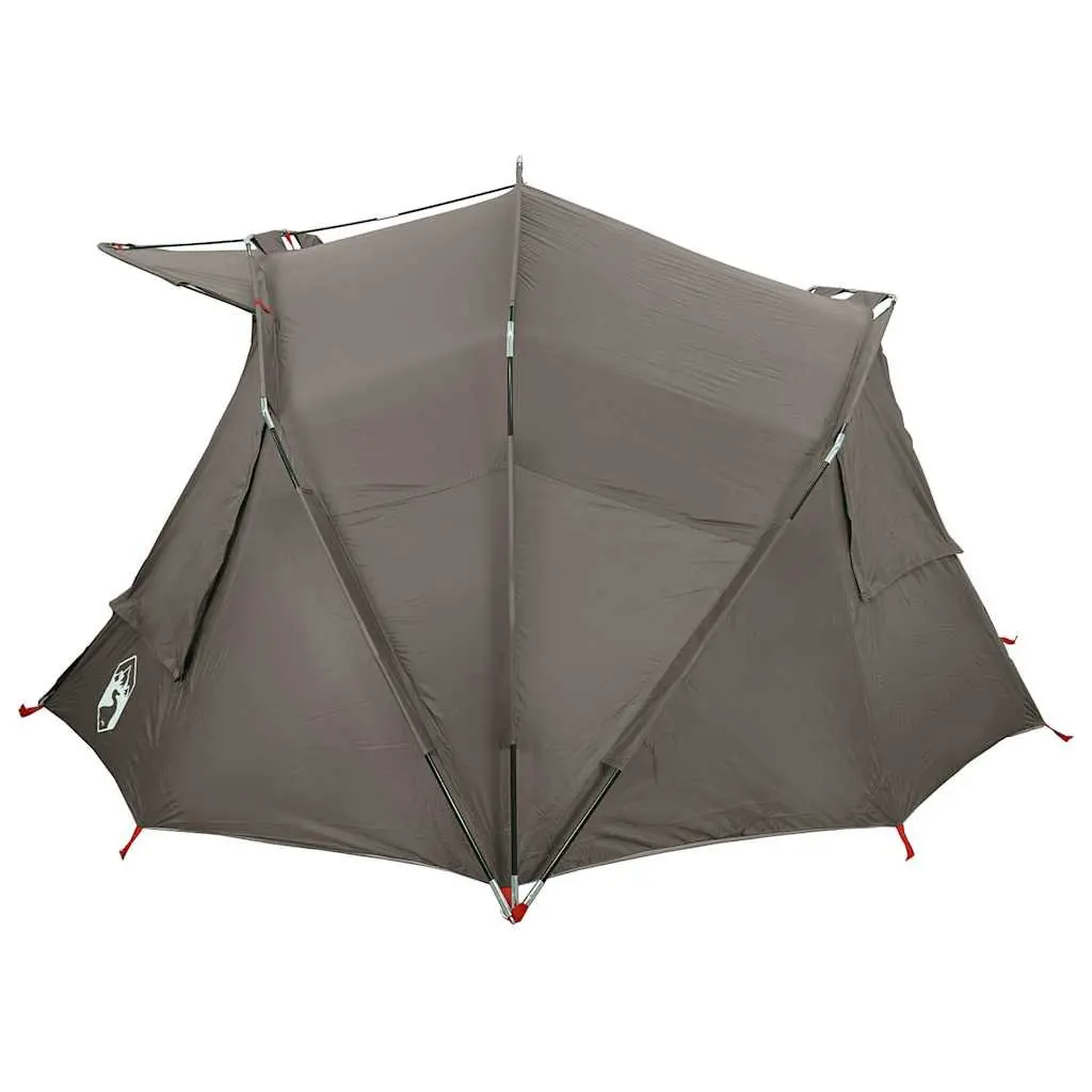 Fishing Tent Waterproof Grey 5-Person Outdoor Camping Shelter