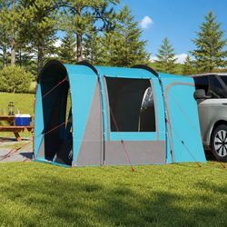 Car Tent 4-Person Blue Waterproof Camping Hiking Road Trip Vehicle Shelter