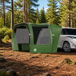 Car Tent Green Waterproof Camping Outdoor Adventure Beach Road Trip Easy Setup