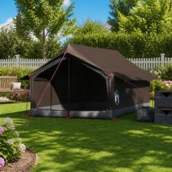 Camping Tent 2-Person Brown Waterproof Mesh Ventilation Portable Easy Setup