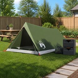 Camping Tent 2-Person Green Waterproof Mosquito Protection Portable Easy Setup