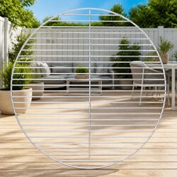 BBQ Grill Grate Round 54cm Stainless Steel Portable Barbecue Cooking Surface