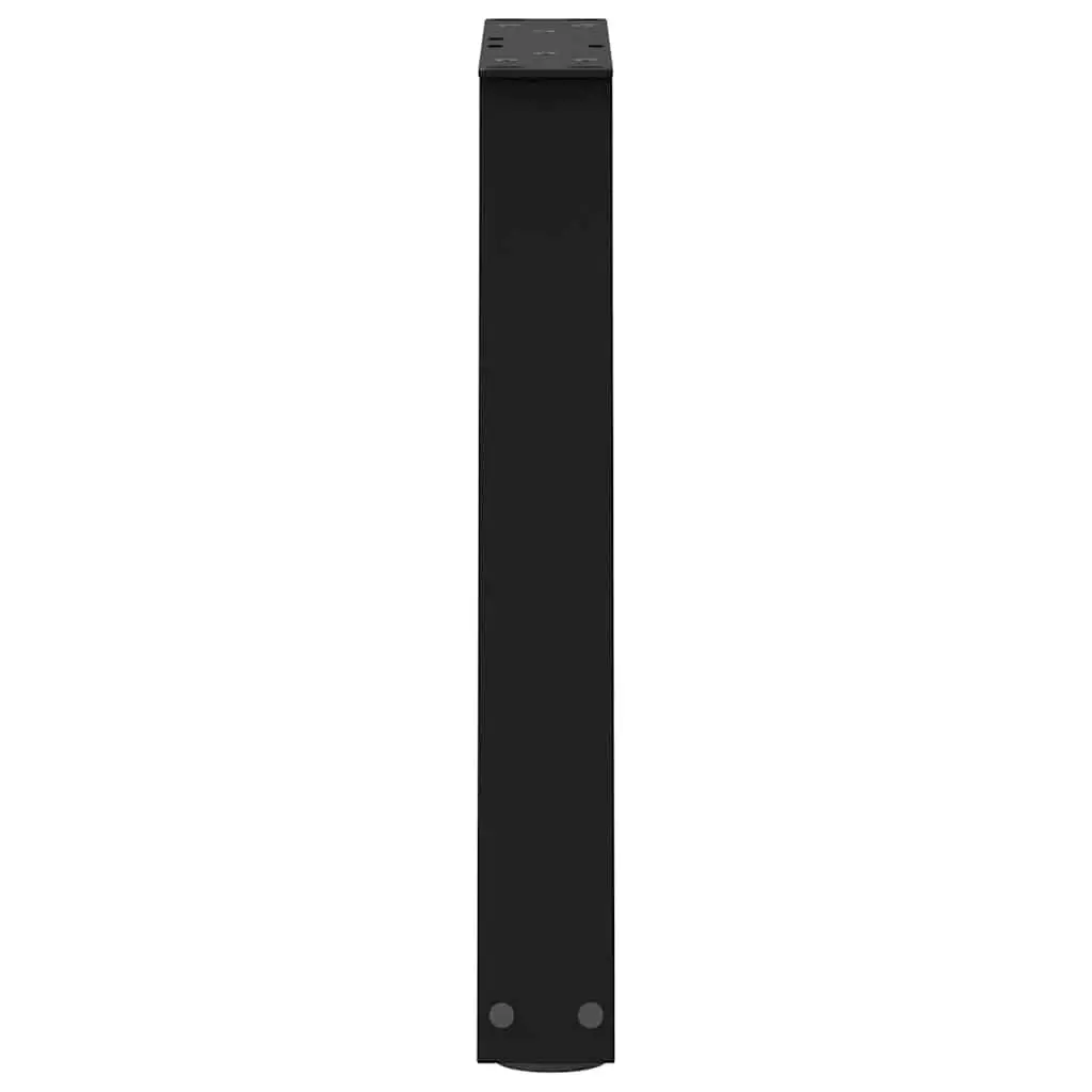 Coffee Table Legs V-Shape Steel Black Modern 38x42-43.3cm