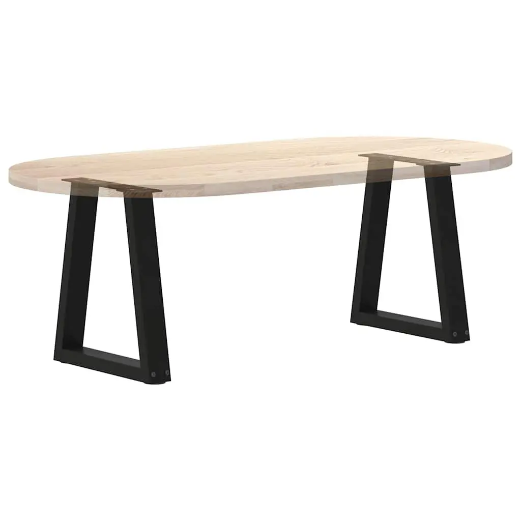 Coffee Table Legs V-Shape Steel Black Modern 38x42-43.3cm