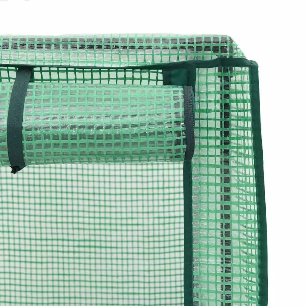 Raised Bed Greenhouse Cover Rattan Look 160x40x138cm Grey