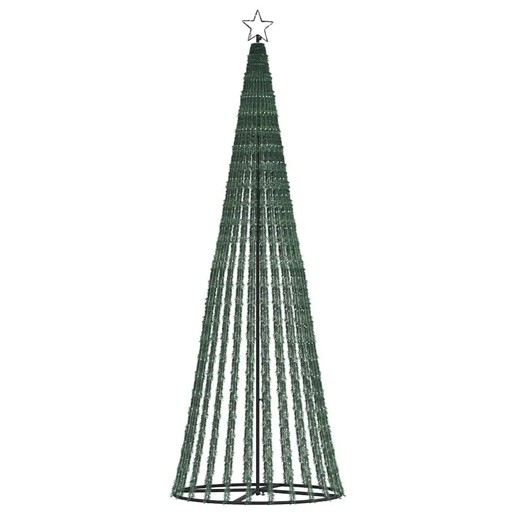 LED Christmas Tree 475 Cold White Lights 250cm 8 Effects Indoor Outdoor