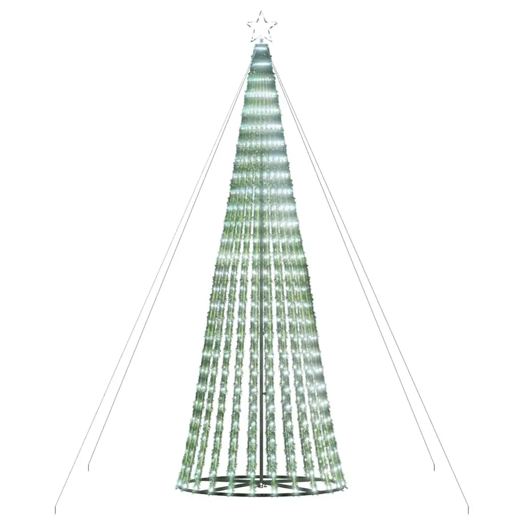 LED Christmas Tree 400cm 1028 Cold White Lights 8 Effects Indoor Outdoor