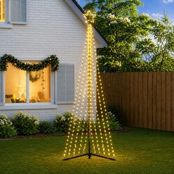 LED Christmas Tree 495 Lights Warm White 302cm Indoor Outdoor Holiday Decoration