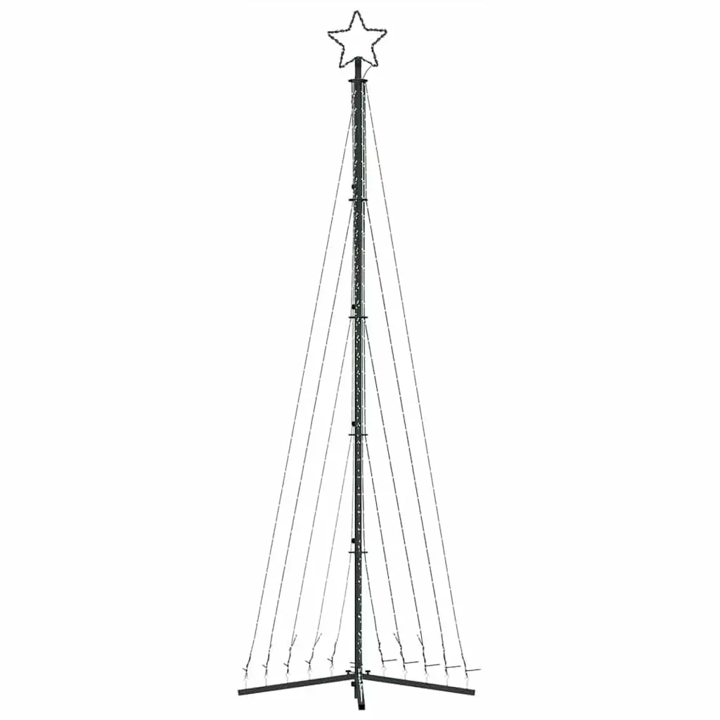 LED Christmas Tree 495 Cold White Lights 302cm Indoor Outdoor 8 Effects