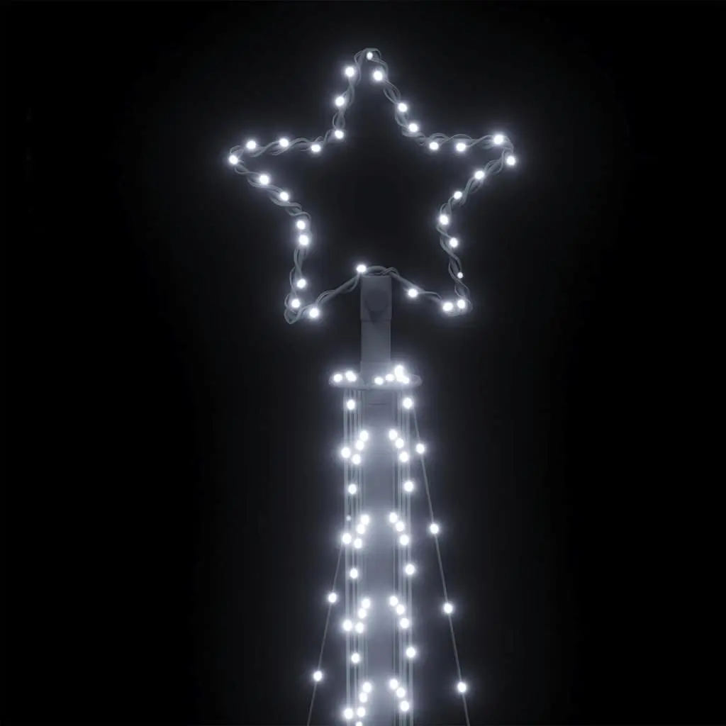 LED Christmas Tree 495 Cold White Lights 302cm Indoor Outdoor 8 Effects