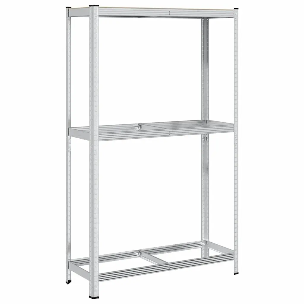 2-Layer Industrial Tyre Shelf Storage Rack Garage Workshop Silver Steel