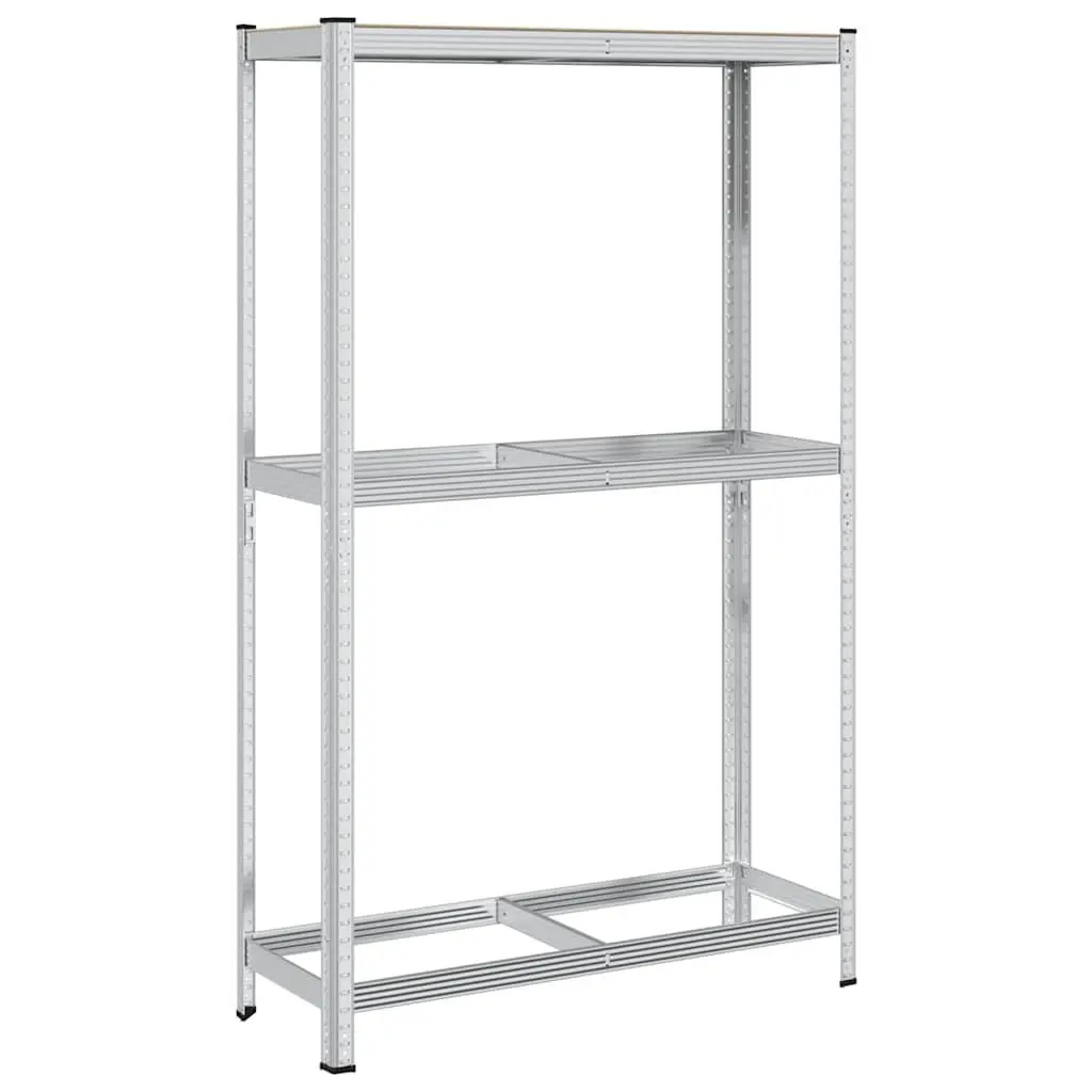 2-Layer Industrial Tyre Shelf Storage Rack Garage Workshop Silver Steel