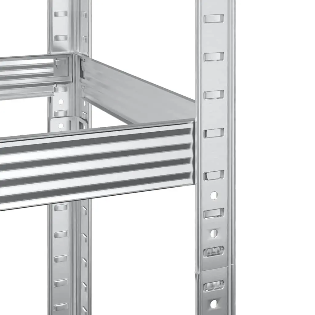 2-Layer Industrial Tyre Shelf Storage Rack Garage Workshop Silver Steel