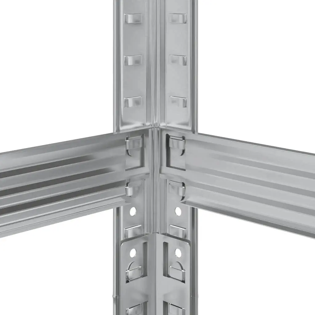 2-Layer Industrial Tyre Shelf Storage Rack Garage Workshop Silver Steel