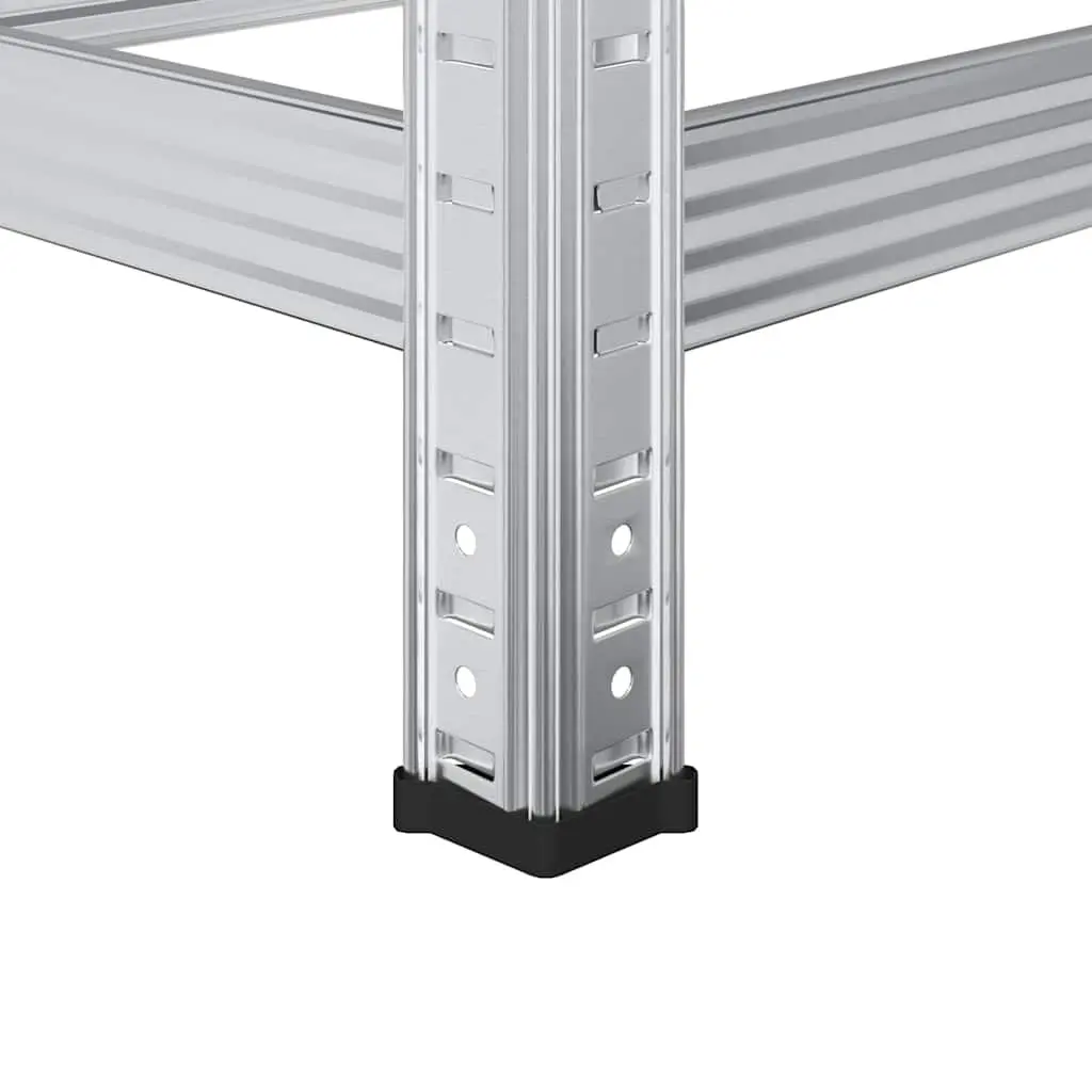 2-Layer Industrial Tyre Shelf Storage Rack Garage Workshop Silver Steel