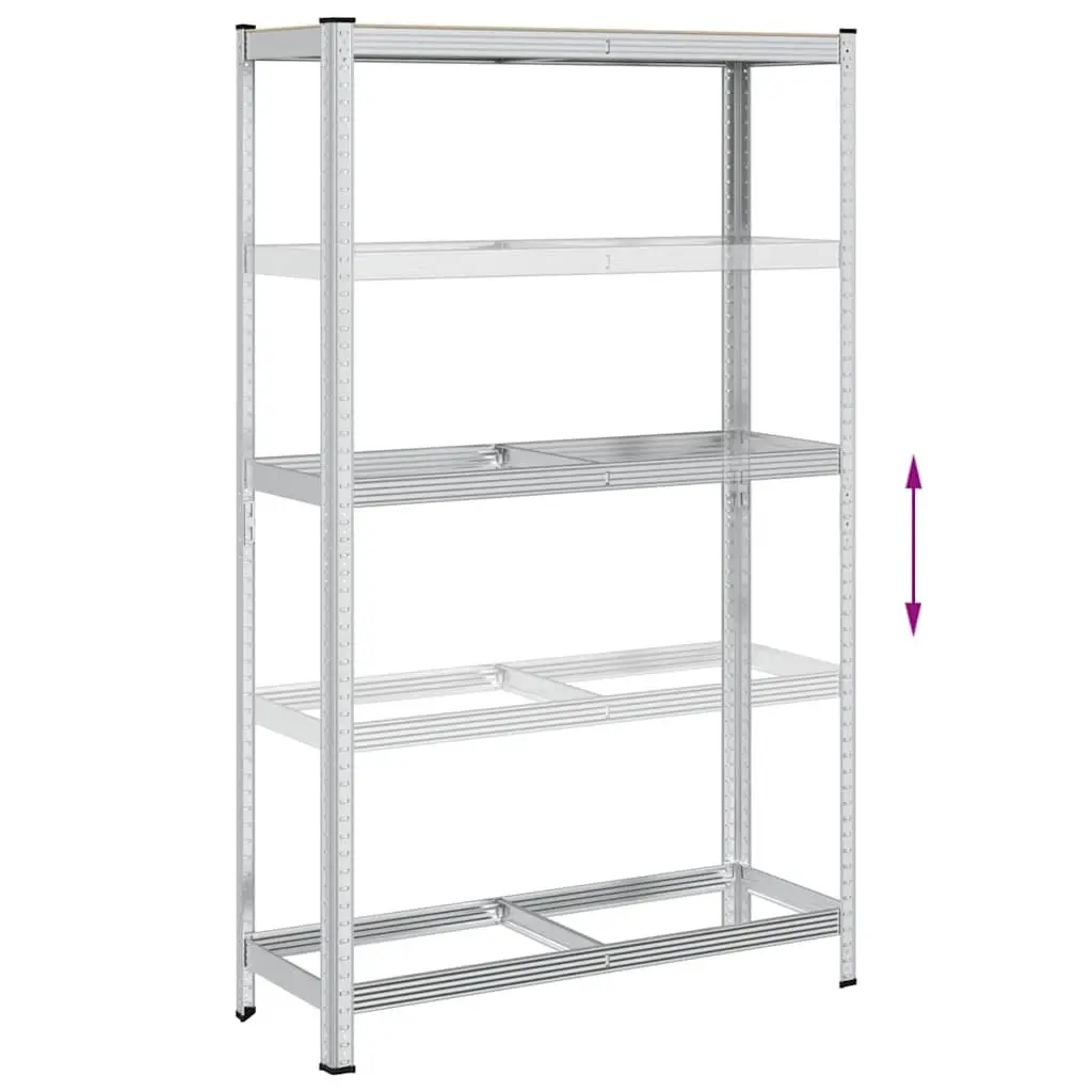 2-Layer Industrial Tyre Shelf Storage Rack Garage Workshop Silver Steel