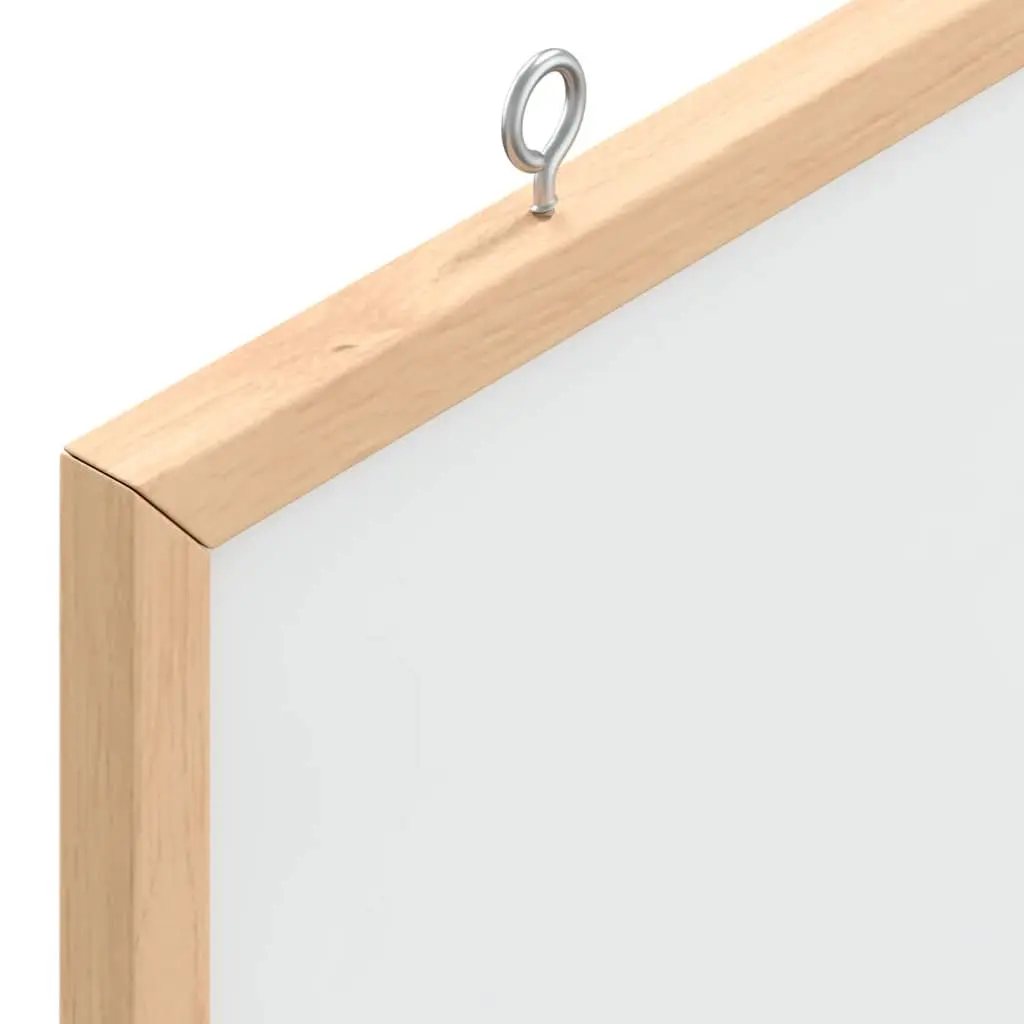 Magnetic Whiteboard Dry Erase Board 60x55 cm Solid Pine Wood Frame