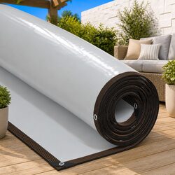 Clear Tarpaulin with Eyelets 3x4 m Polyethylene Outdoor Garden Furniture Cover