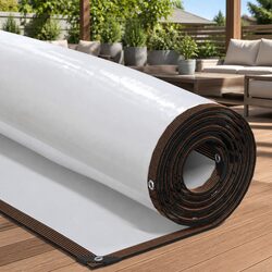 Clear Tarpaulin with Eyelets 3x5 m Polyethylene Waterproof Outdoor Garden Cover