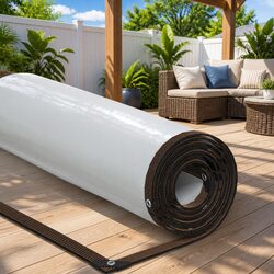 Clear Tarpaulin with Eyelets 3x6 m Polyethylene Waterproof Outdoor Garden Cover