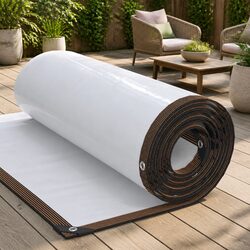 Clear Tarpaulin with Eyelets 4x8 m Transparent Polyethylene Waterproof Garden