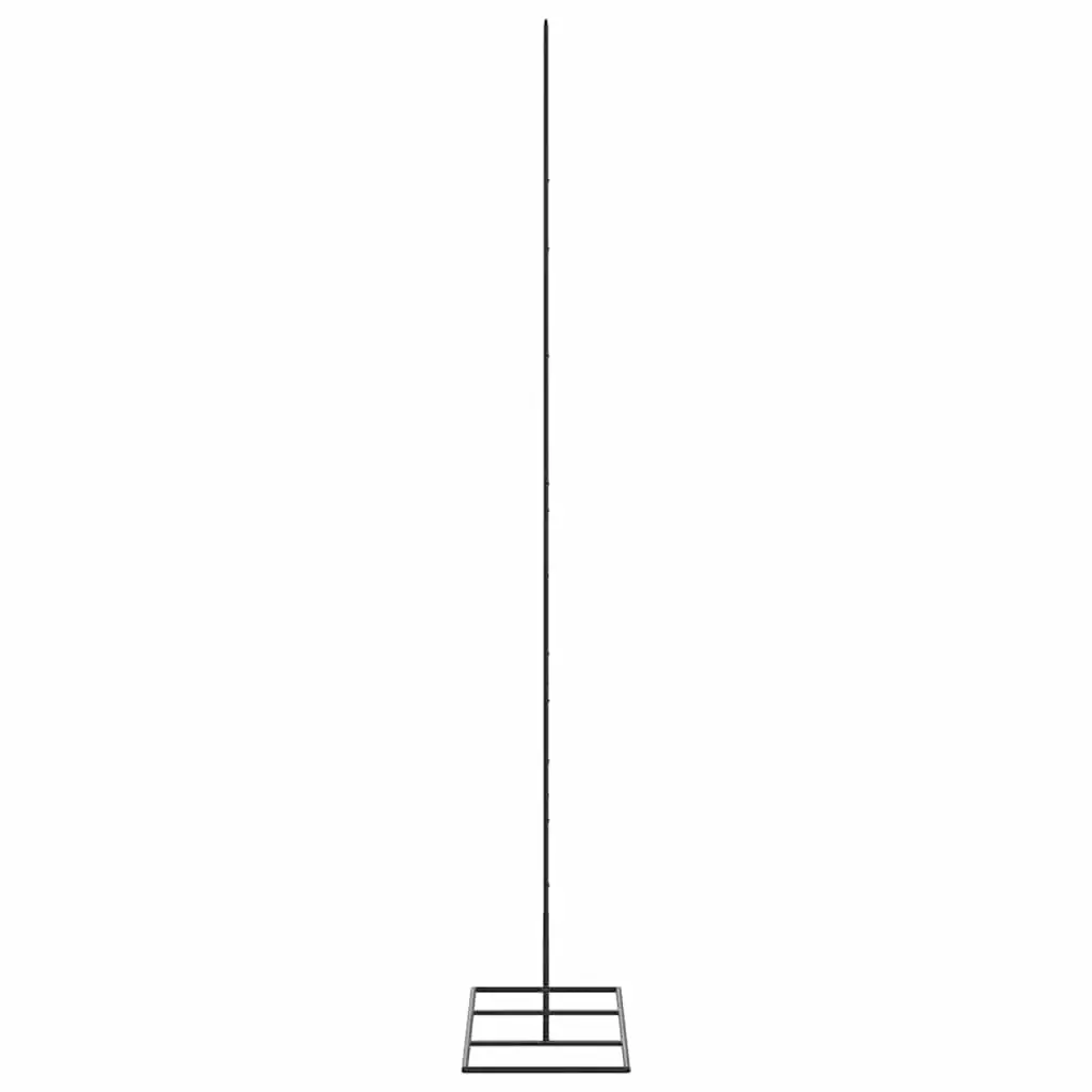 Metal Christmas Tree Frame 150cm Tall Black DIY Decoration Stand Modern Design