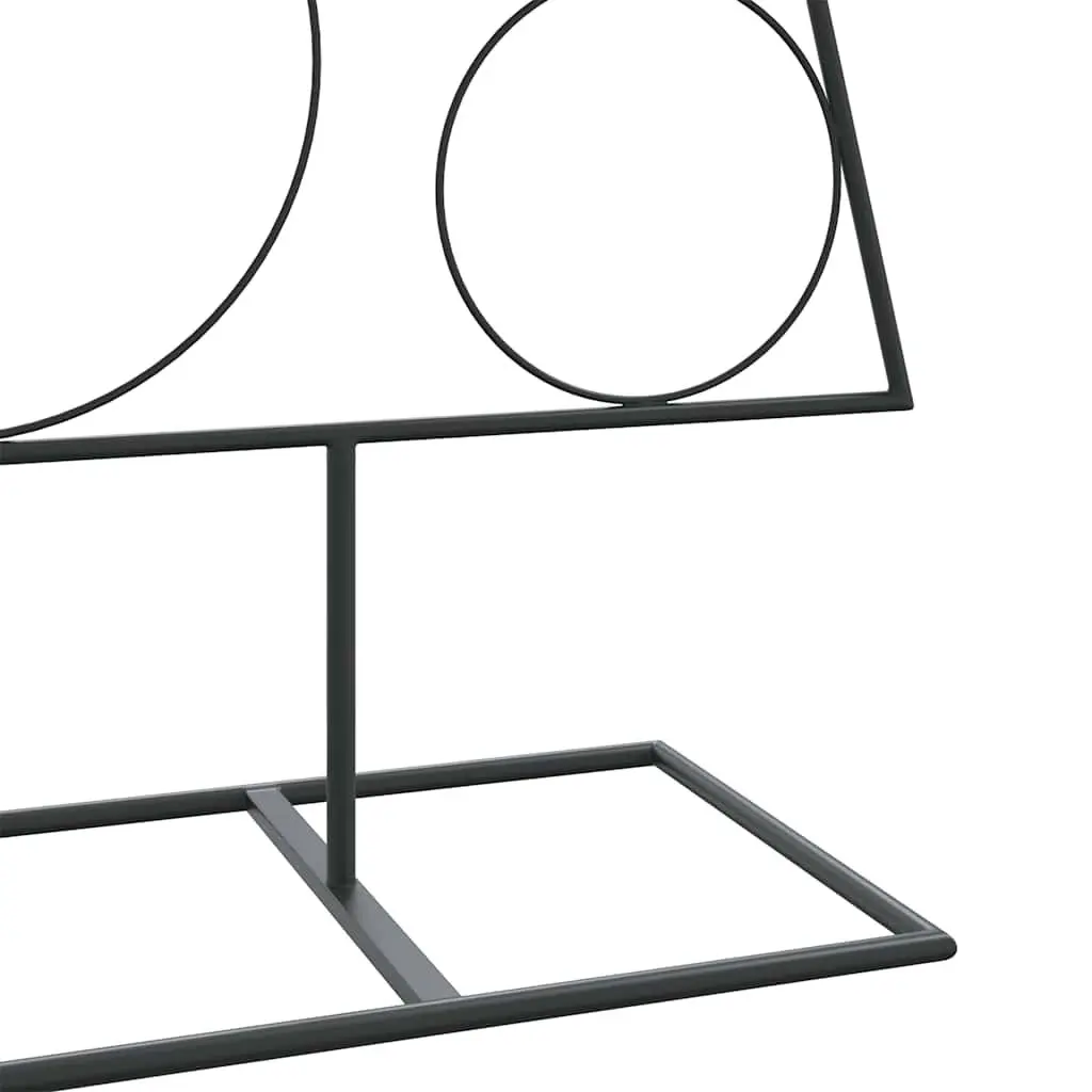 Metal Christmas Tree Frame 150cm Tall Black DIY Decoration Stand Modern Design