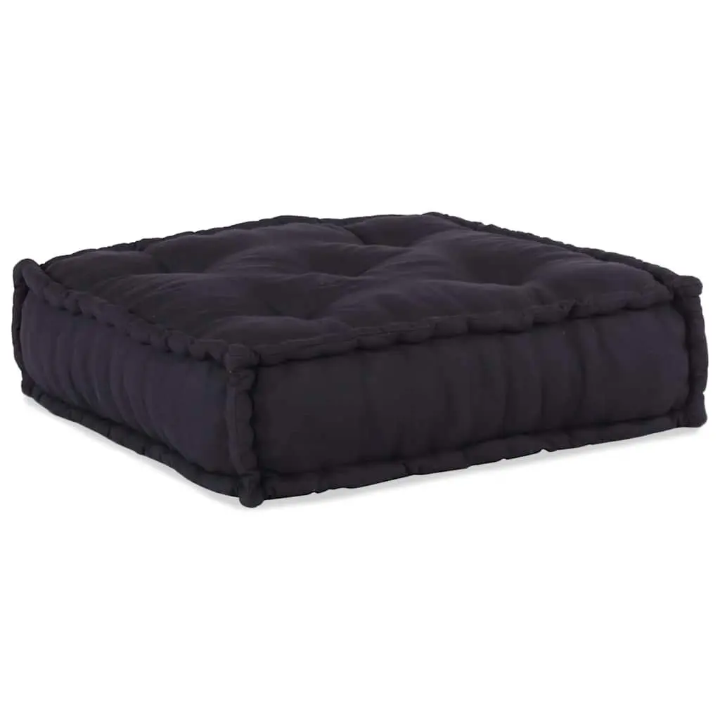 Modular Sofa Unit Soft Cushioned Seat Anthracite Fabric 70cm L x 70cm W x 36cm H