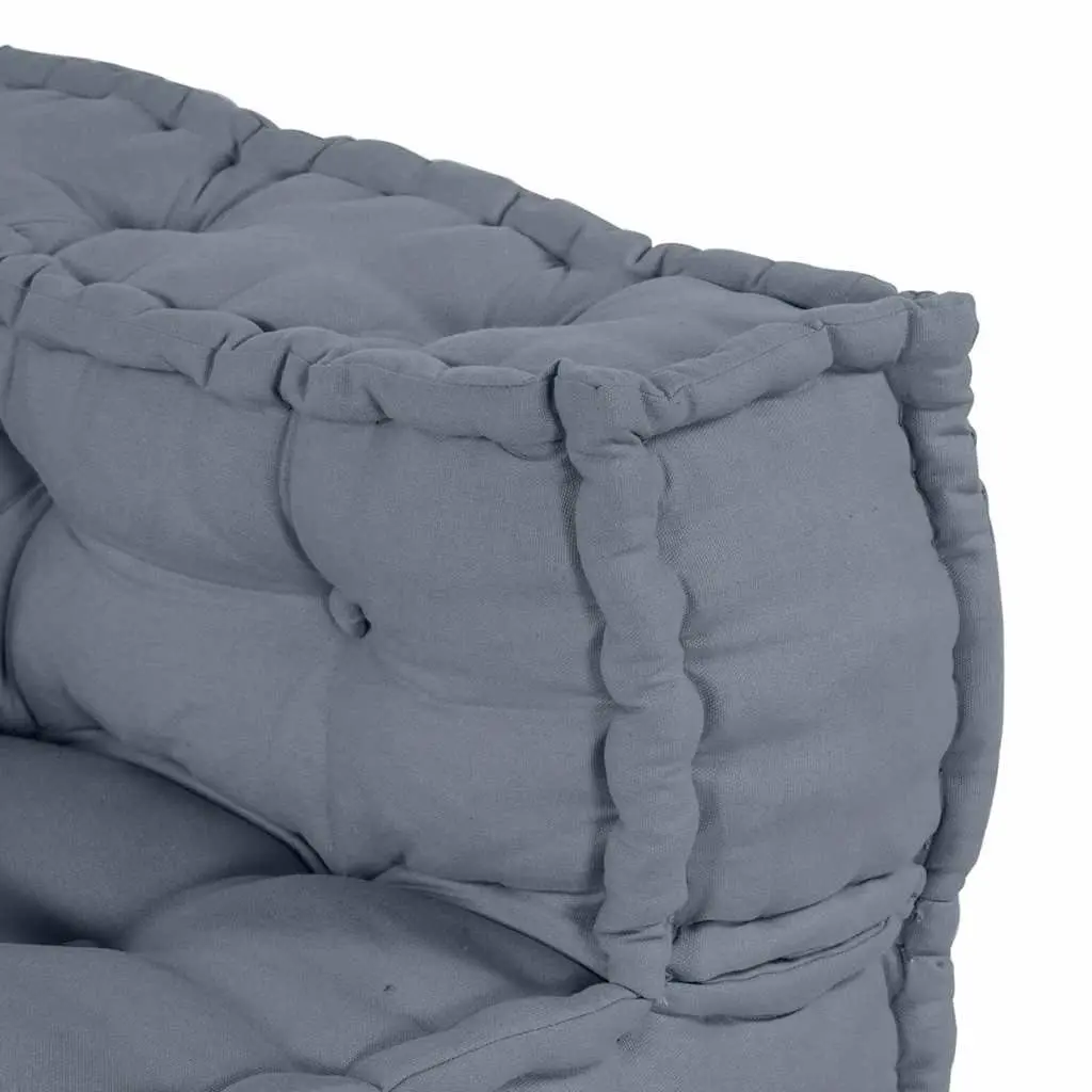 Modular Sofa Unit Grey Fabric 70x70x56cm Indoor Outdoor Lounge Seating