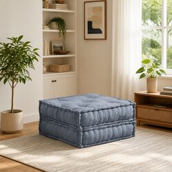 Modular Sofa Unit Grey 70x70x36cm Fabric Cushion Indoor Outdoor Living Room
