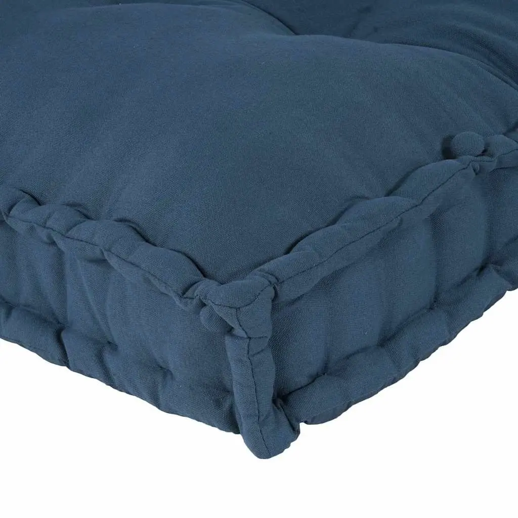 Pallet Sofa Cushion 3 pcs Blue 120 x 80 x 38 cm Modular Seating Foam Fabric