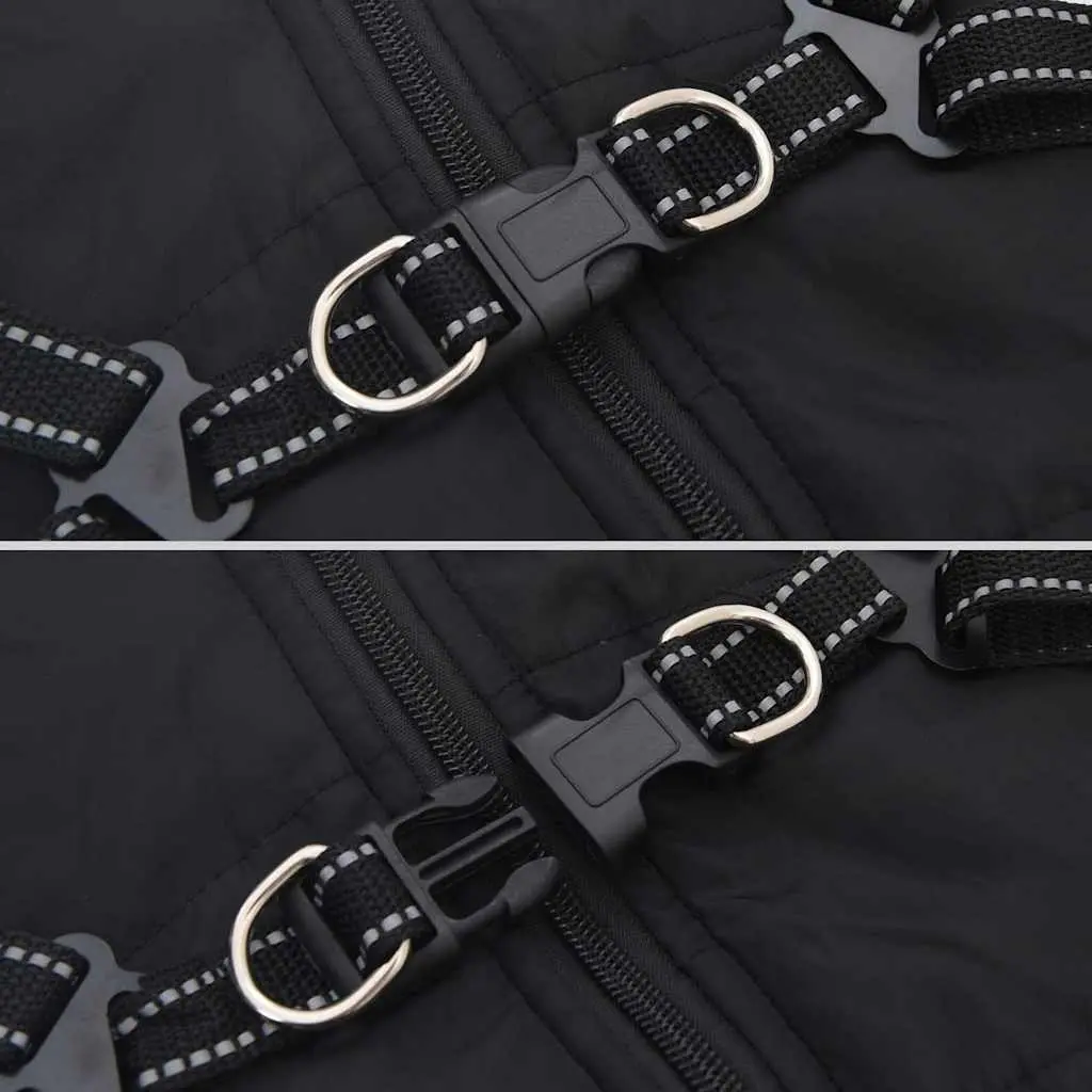 Dog Coat with Built-in Harness Waterproof Reflective Winter Jacket Pet Apparel