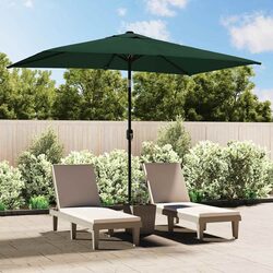 Rectangular Garden Parasol 200 x 300 cm Outdoor Patio Sun Shade Umbrella