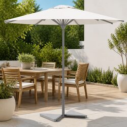 Umbrella Weight Plates 2 pcs Grey Triangular Outdoor Parasol Base Stand Anchor