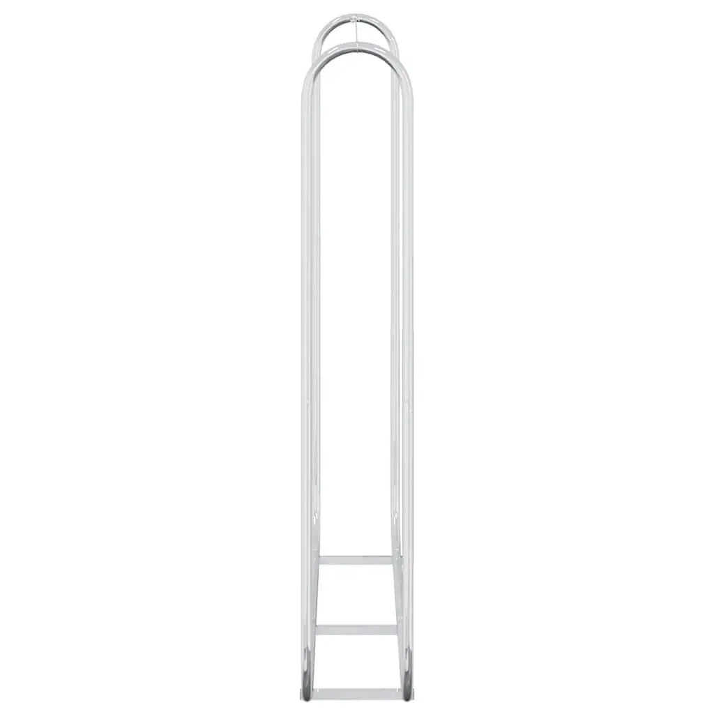 Firewood Rack 150x25x150 cm Galvanised Steel Log Storage Holder Stand