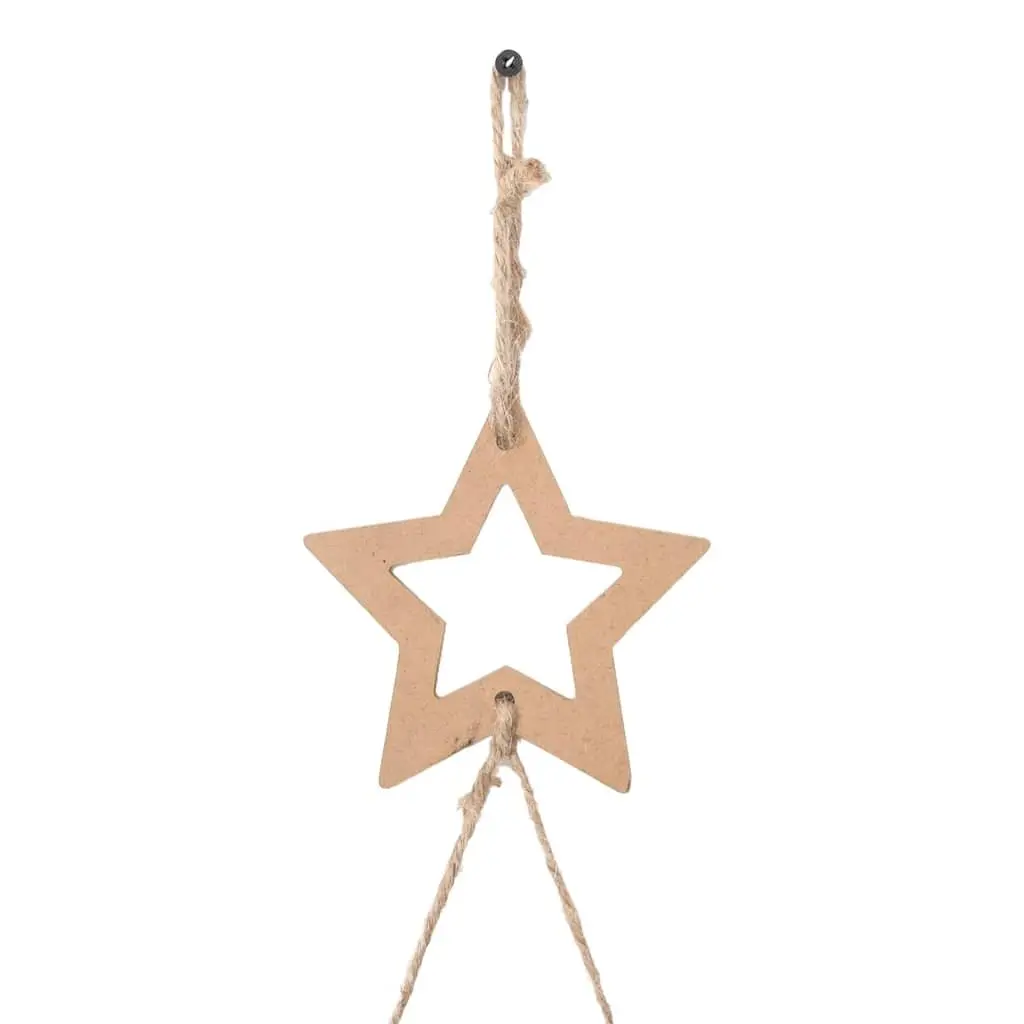 Hanging Christmas Tree Decorations Natural Wood Branch 42x90cm 2 Piece