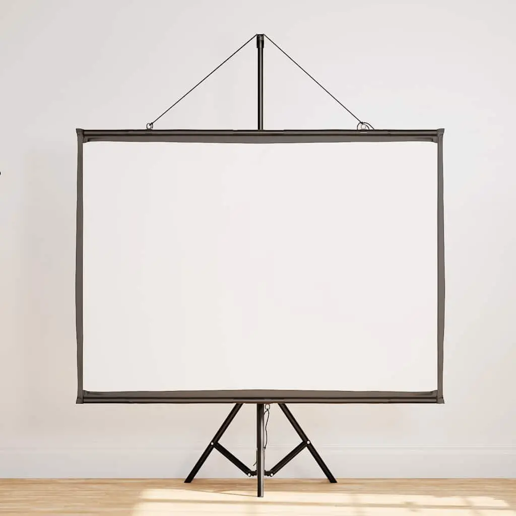 Projection Screen with Tripod 60 Inch 4:3 Matte White Portable Presentations