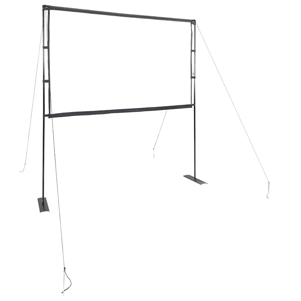 Projection Screen 84 Inch 16:9 Portable Projector Display with Double Stands