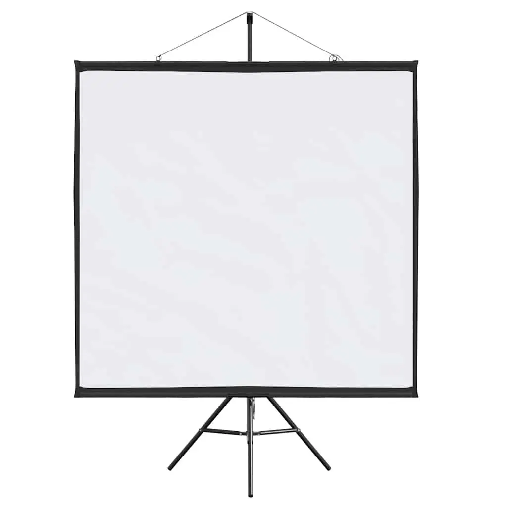 Projection Screen with Tripod Stand 67 Inch 1:1 Aspect Ratio Portable Home