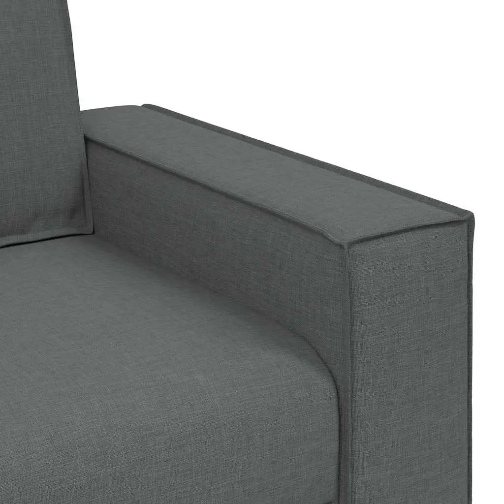 2-Seater Sofa Dark Grey 160x78x84cm Fabric Living Room Lounge Couch Furniture