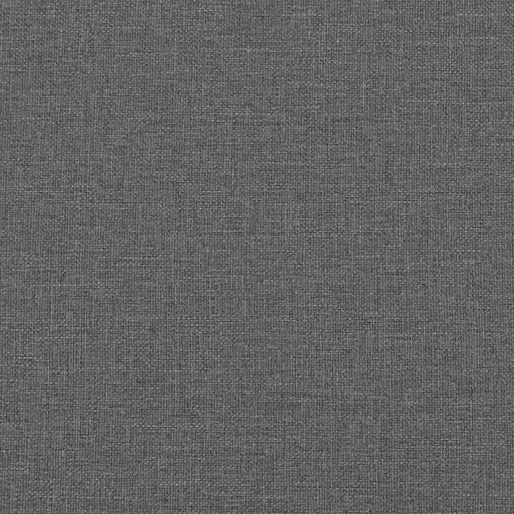 Loveseat Sofa Dark Grey 160x77x82 cm Fabric 2 Seater