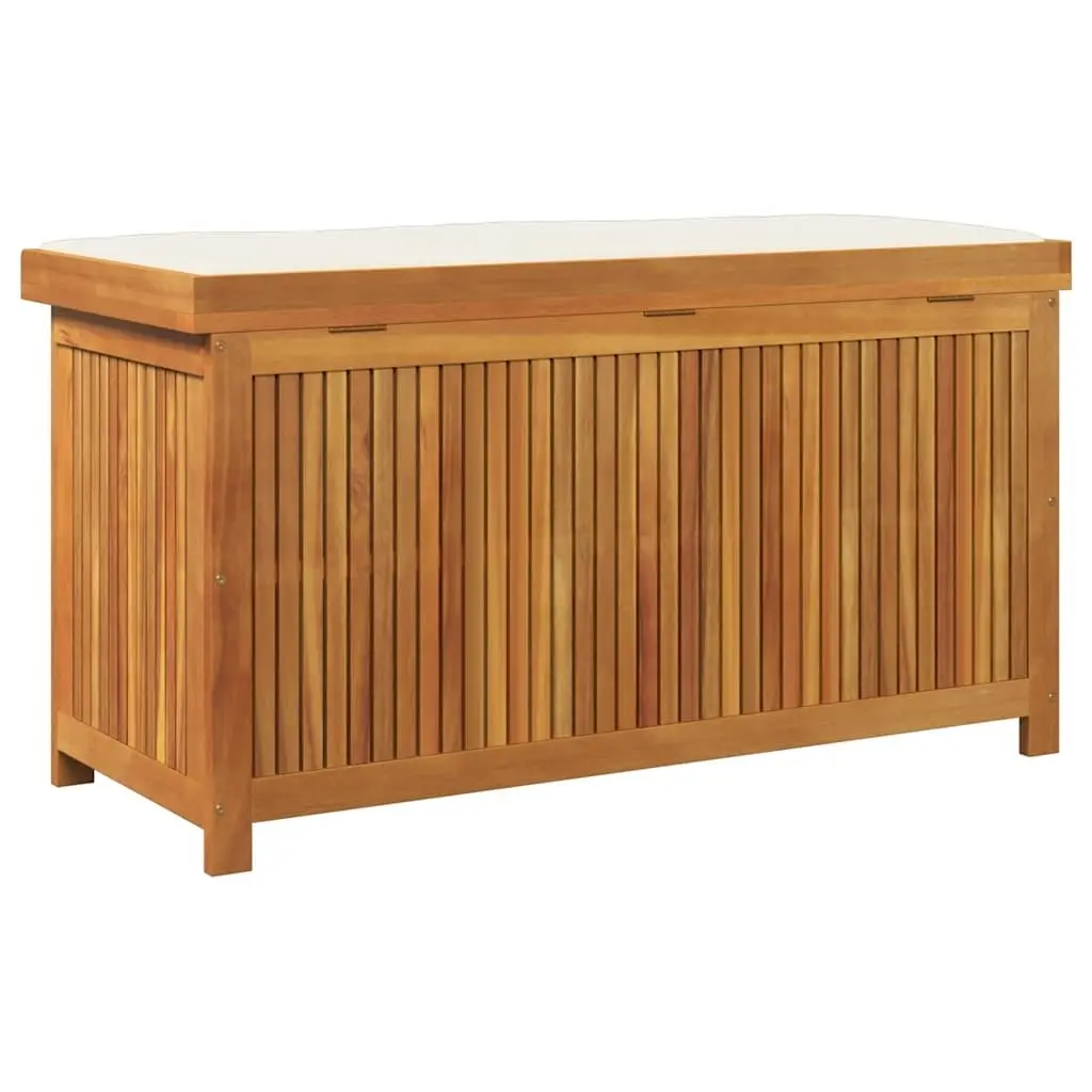 Outdoor Storage Box Solid Wood Acacia 113x50x60.5cm Brown Garden Cushion Organiser
