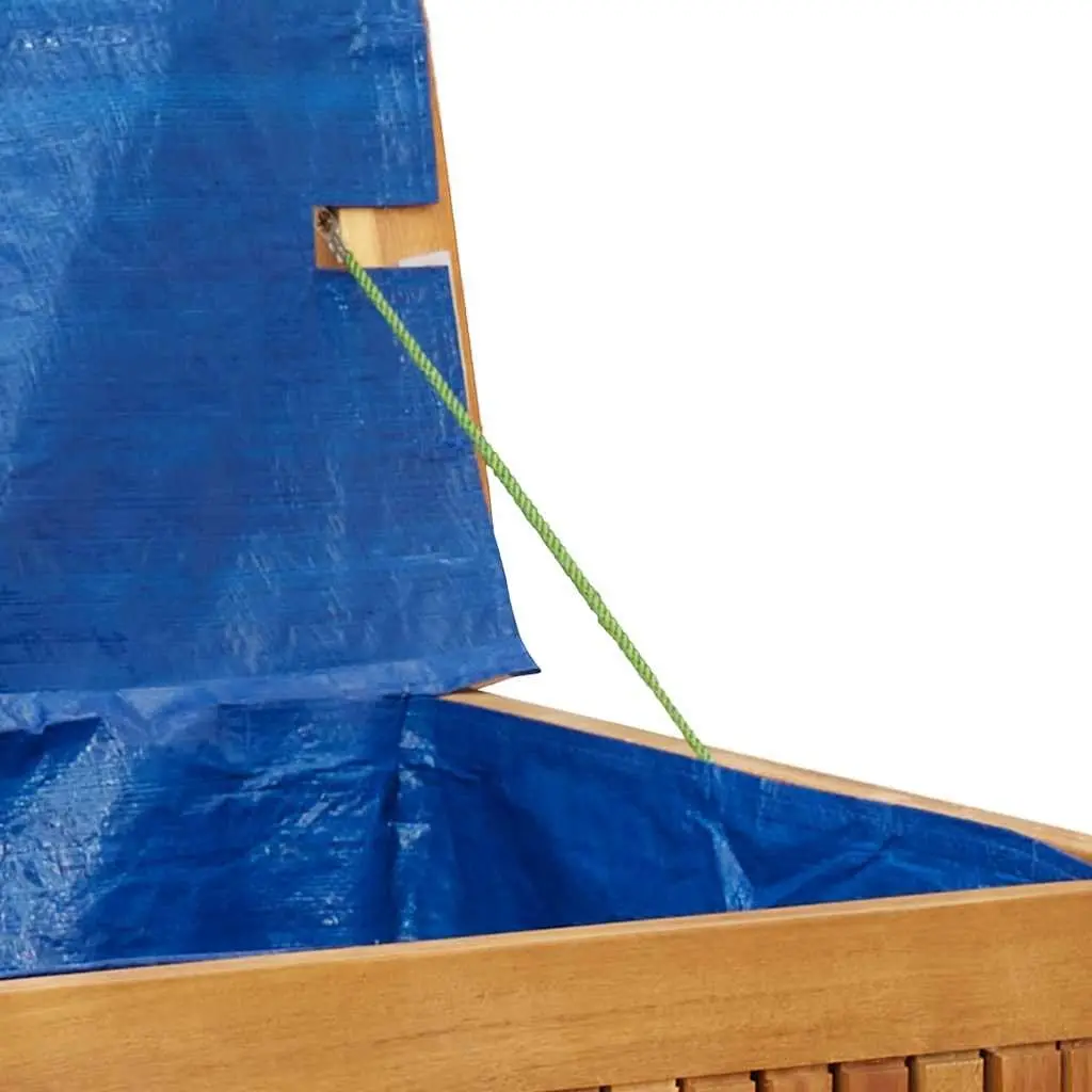 Outdoor Cushion Storage Box Solid Acacia Wood 90x50x60.5cm Brown Garden Deck Organiser