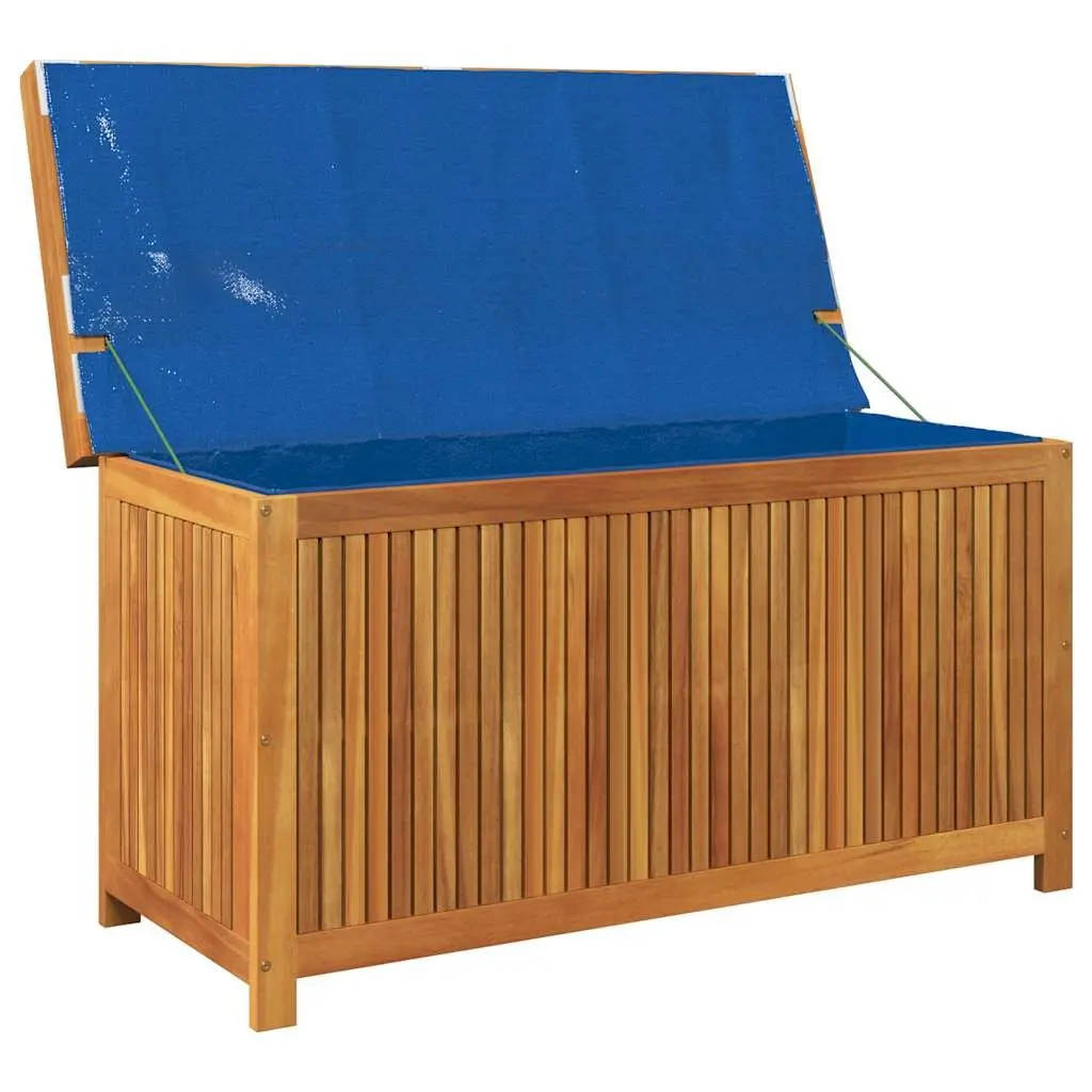Outdoor Cushion Storage Box 113x50x60.5 cm Solid Acacia Wood Garden Furniture