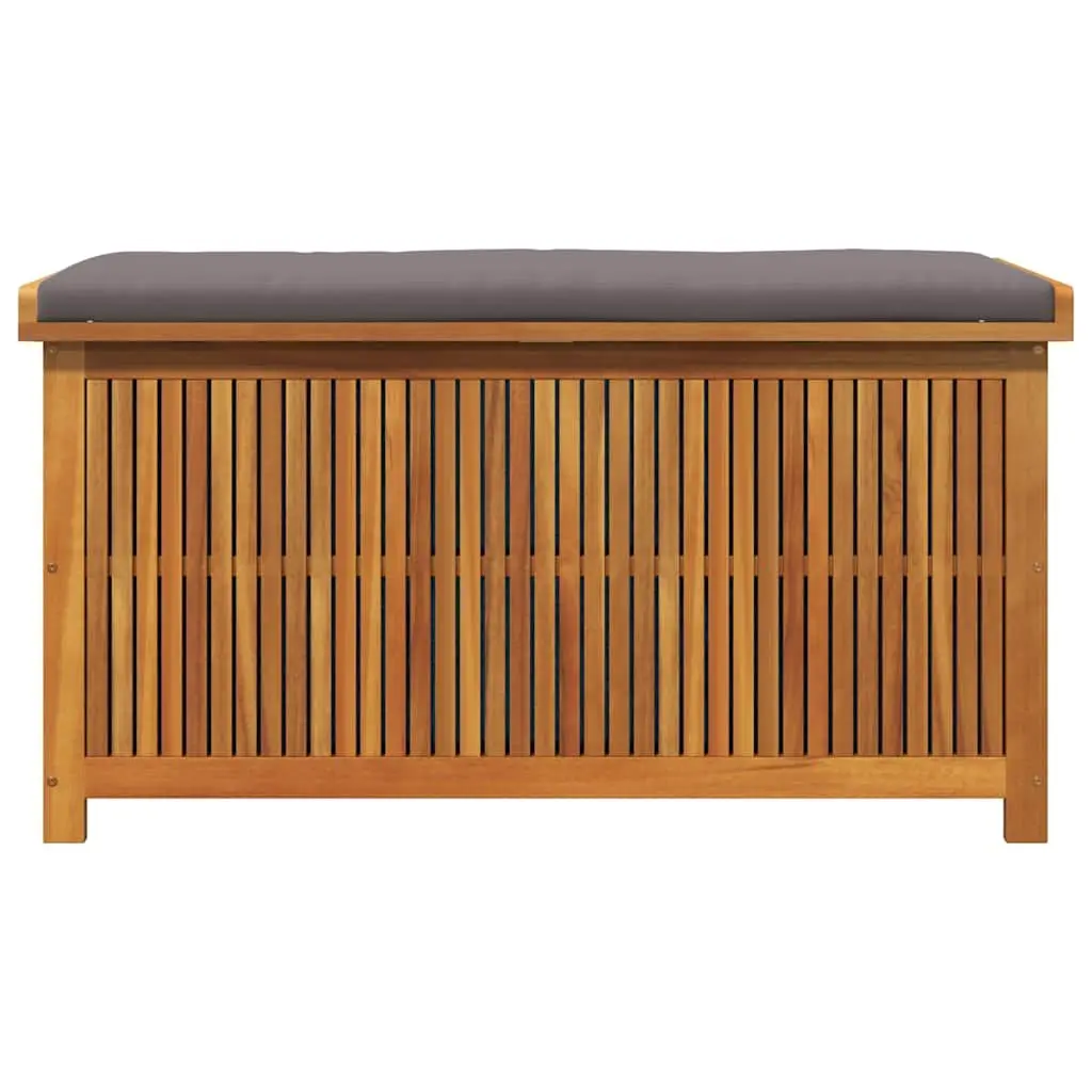 Outdoor Cushion Storage Box 113x50x60.5 cm Solid Acacia Wood Garden Furniture