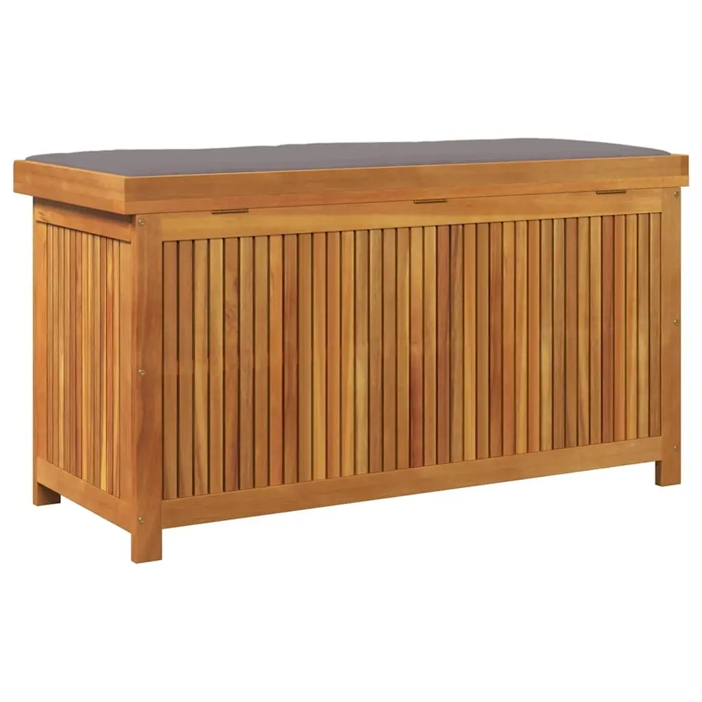 Outdoor Cushion Storage Box 113x50x60.5 cm Solid Acacia Wood Garden Furniture