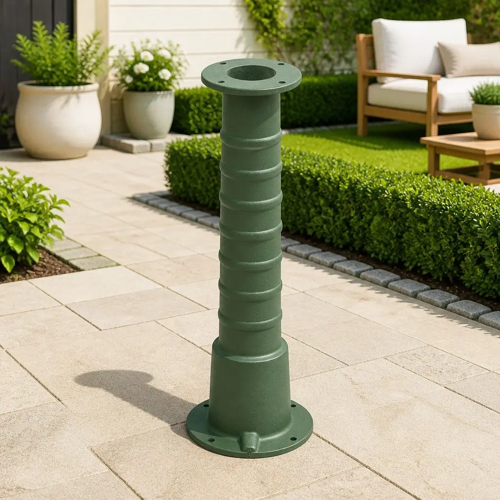Cast Iron Stand for Hand Water Pump 66cm Height Blackish Green
